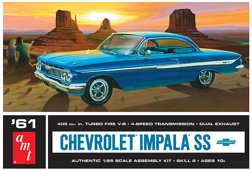 1013 1961 Chevy Impala Ss Car Model Kits