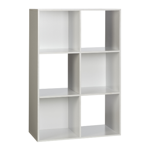 Comfort Products 50-61201 6-cube Organizer - White - 36.25 X 11.75 X 23.5 In.