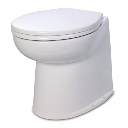 58240-2012 Deluxe Flush Raw Water Electric Toilet - 12v, 17 In.