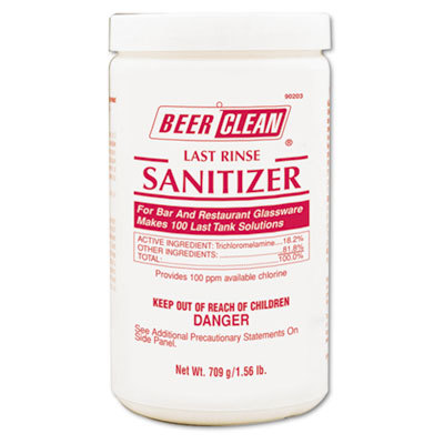 Dvo90203 25 Oz Container Powder Beer Clean Last Rinse Glass Sanitizer