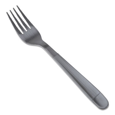 General Supply Genhybiwf Fork Wrapped Cutlery, Black - 7.25 In.