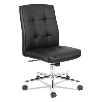 Nt4916 Pu Slimline Swivel Chair, Black