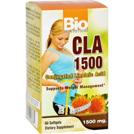 Bio Nutrition 1646793 Gluten Free 1500 Conjugated Linolei Acid, 60 Softgels