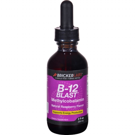 1645530 2 Oz Gluten Free B-12 Blast Methylcobalamin, Natural Raspberry