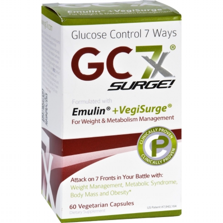 1691856 Gluten Free Emulin Plus Vegisurge For Weight & Metabolism With Caffeine, 60 Vegetarian Capsules