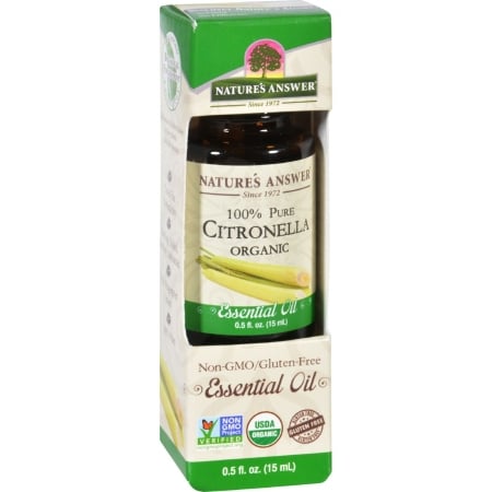 Natures Answer 1619931 0.5 Oz Gluten Free Organic Essential Oil, Citronella