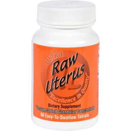 1718626 Gluten Free Raw Uterus, 60 Tablets