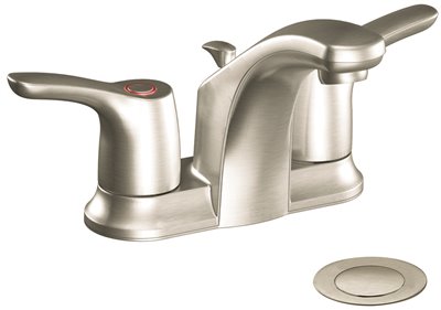 Ca42211bn Cfg Baystone Bathroom Faucet Two Handle With Pop-up Brushed Nickel Lead Free 1.2 Gpm