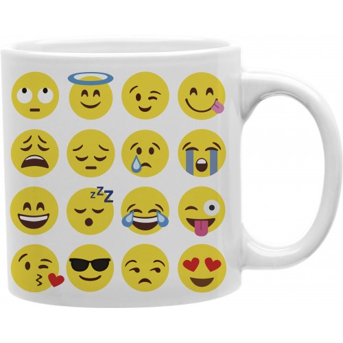 Cmg11-igc-emoji Emoji Collage 11 Oz Ceramic Coffee Mug