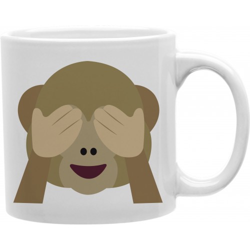 Cmg11-igc-monkey Monkey See No Evil Emoji 11 Oz Ceramic Coffee Mug