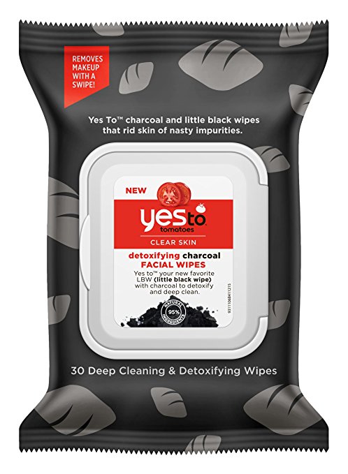 7964145 Tomatoes Detoxifying Charcoal Facial Wipes, 30 Count