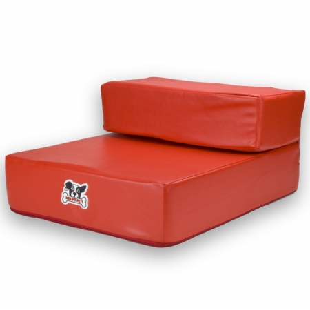 Astr-004 Red Leather Folding Pet Stairs