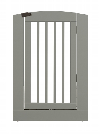 Furniture 193604 36 In. Ruffluv Individual Panel Pet Gate With Door Large - Grey
