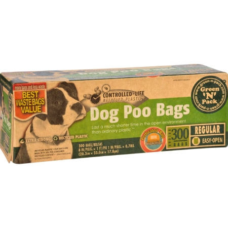 1704741 Litter Pick Up Green N Pack Dog Poo Bags, 300 Bags