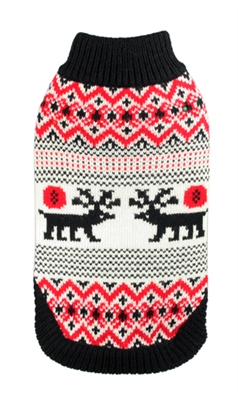 Hd-7mstn-m Medium Moose Lodge Sweater