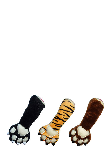 Hd-8cll-3pk 9.5 In. Claw Plush Toy With Squeaker, 3 Colors - Pack Of 3