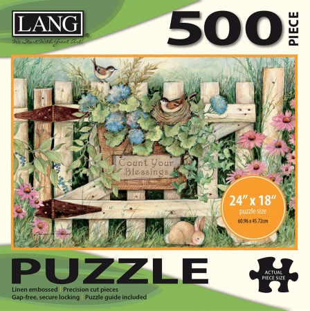 50391-12 24 X 18 In. Garden Gate Jigsaw Puzzle, 500 Pieces