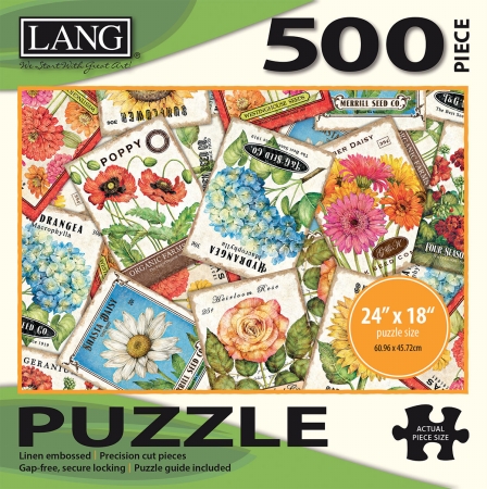 50391-22 24 X 18 In. Seed Packets Jigsaw Puzzle, 500 Pieces