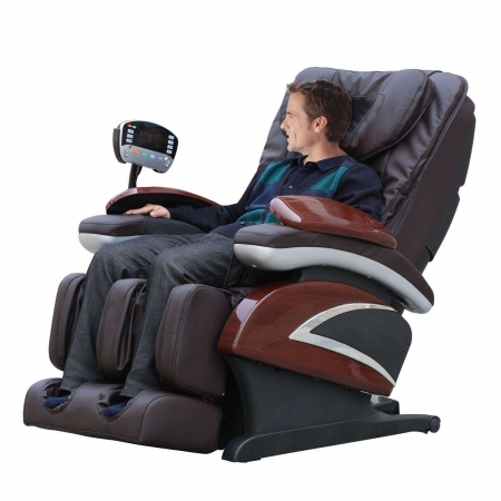 Cb15241 Electronic Full Body Shiatsu Massage Chair Recliner With Heat Stretched Foot Rest, Black