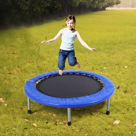 Cb16434 38 In. Trampoline Mini Band Safe Elastic Exercise Workout With Padding & Springs