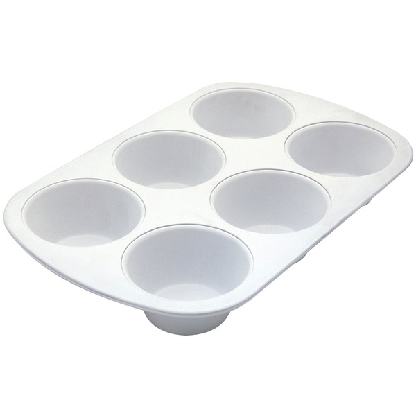 Bc6010 Ceramabake 6-cup Jumbo Muffin Pan, White