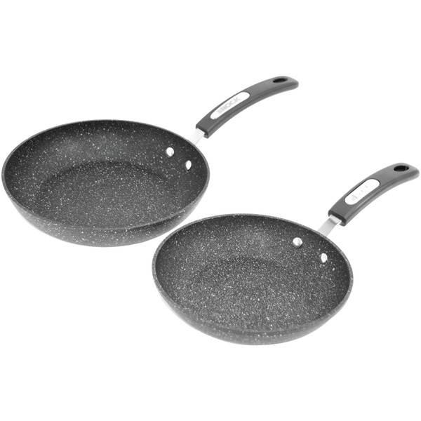060740-002-0000 Set Of 2 Fry Pans With Bakelite Handles, Black