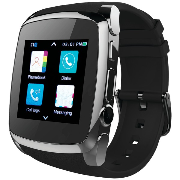 Supersonic Sc-64sw Bluetooth Smart Watch With Call Feature, Black