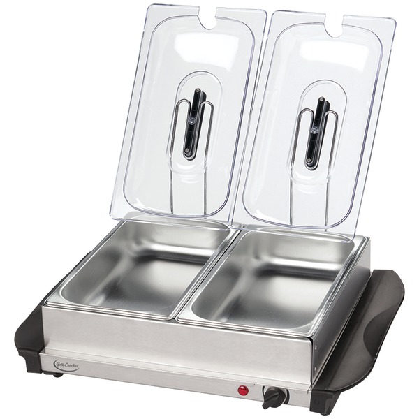 Bc-2587cy Stainless Steel Buffet Server With Warming Tray, Silver