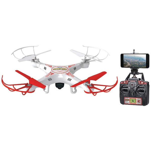 4.5-channel 2.4 Ghz Striker Drone Live Feed With Camera, White
