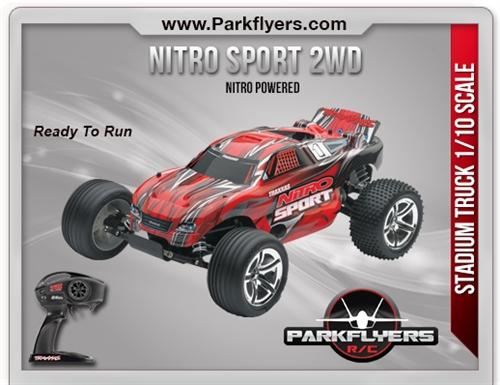 Parkflyers 45104-1 Traxxas 1-10 Nitro Sport Se 2.4 Rtr With 2a Id Charger