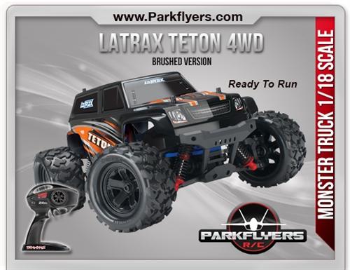 Parkflyers 76054-1 Latrax Teton 1-18 Scale 4wd Monster Truck