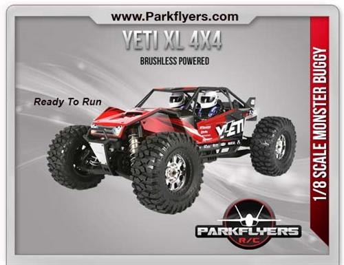 Parkflyers Ax90032 Yeti Xl Monster Buggy 1-8th Scale Electric 4wd Rtr