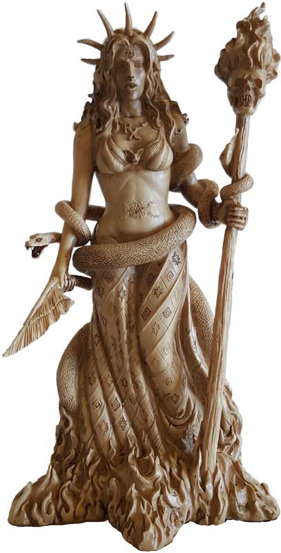 Sh358 Hecate Statue, 10 In.
