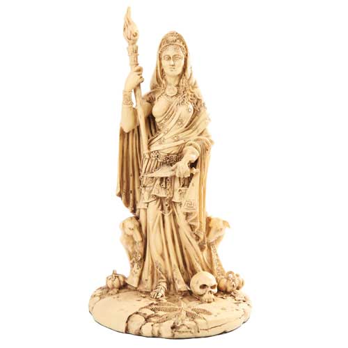Sh721 Goddess Hecate - Hand Painted Resin Statue