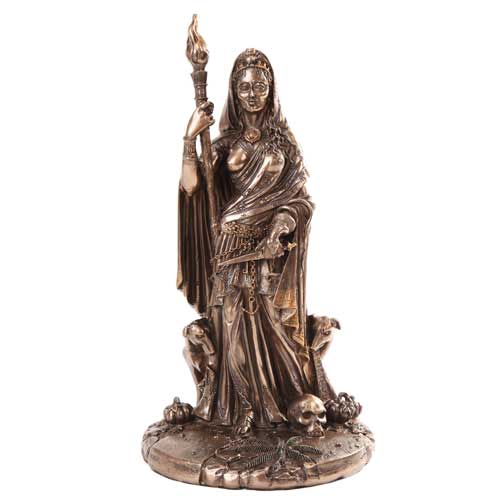 Sh722 Goddess Hecate Statue, Bronze