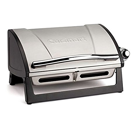 Cgg-059 16 In. Dia. Grillster Portable Gas Grill - Enameled Grate, Hinged Lid