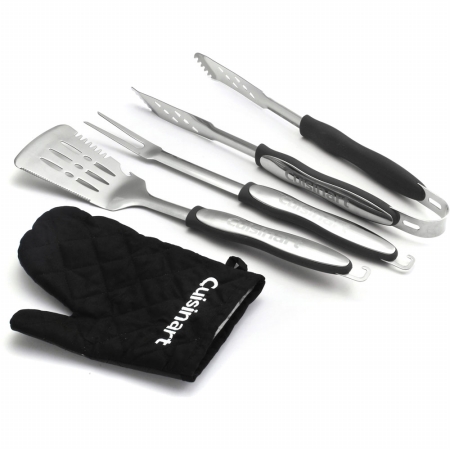 Cgs-134bl 3 Piece Grill Set With Glove, Blue