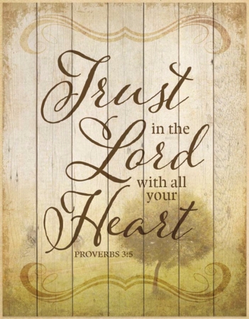 99079 Timberland - Trust In The Lord Plaque