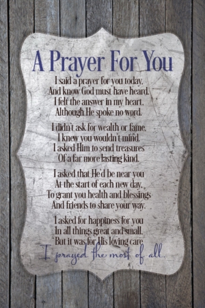 80958 New Horizons - A Prayer For You Plaque, 6 X 9 In.