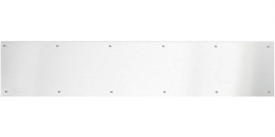 6 X 40 In. Screw Mount Satin Stainless Steel Kick Plate