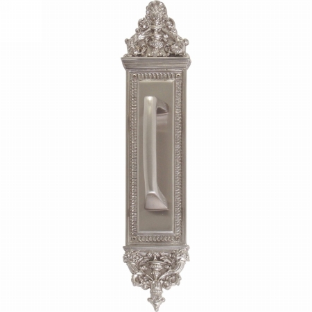 Apollo Pull Plate With Mission Pull, Satin Nickel Finish - 3.63 X 18 In.