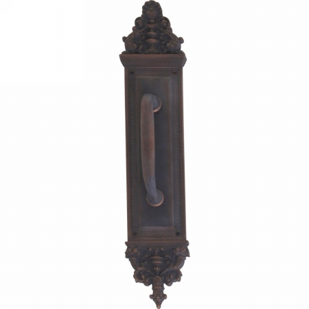 A04-p5231-rv5-613vb Apollo Pull Plate With Colonial Revival Pull, Venetian Bronze Finish - 3.63 X 18 In.
