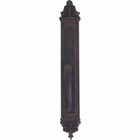 Apollo Pull Plate With S-grip Pull, Venetian Bronze Finish - 3.63 X 25.5 In.