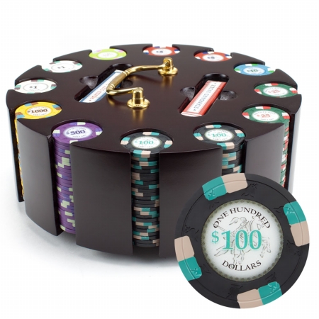 Cppk-300c Claysmith Gaming Poker Knights Chip Set, Carousel - 300 Count