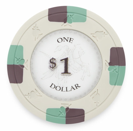 Cppk-$1*25 13.5 G Poker Knights, Dollar 1 - Roll Of 25