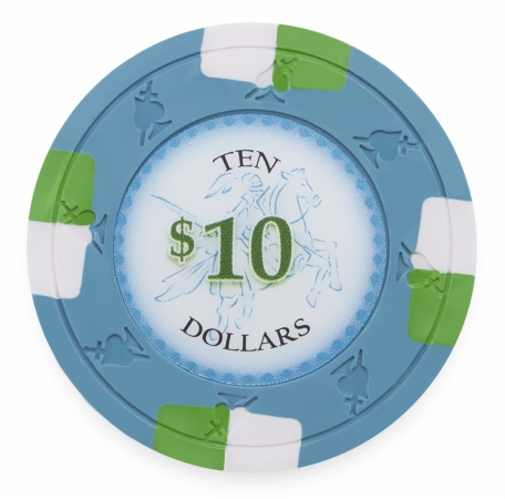 Cppk-$10*25 13.5 G Poker Knights, Dollar 10 - Roll Of 25