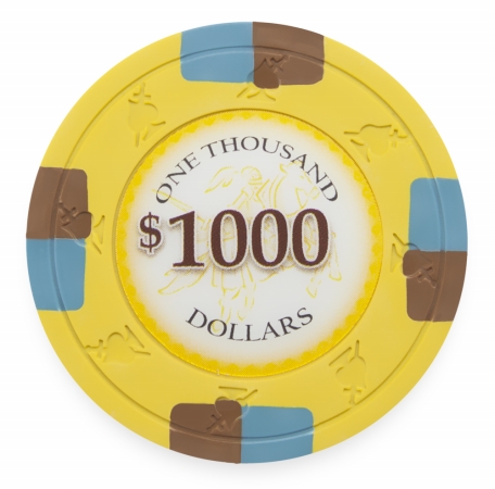 Cppk-$1000*25 13.5 G Poker Knights, Dollar 1,000 - Roll Of 25