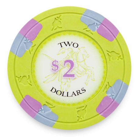 Cppk-$2*25 13.5 G Poker Knights, Dollar 2 - Roll Of 25