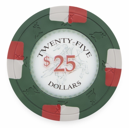 Cppk-$25*25 13.5 G Poker Knights, Dollar 25 - Roll Of 25