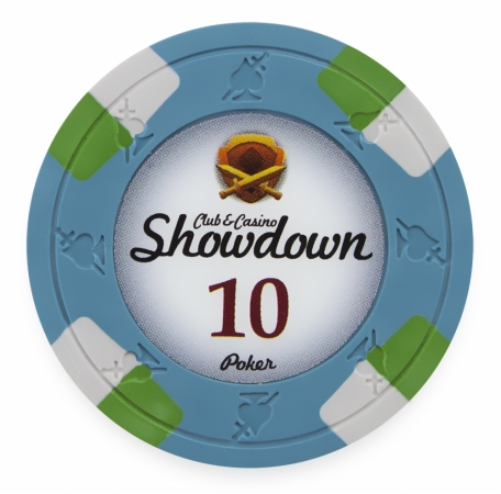 Cpsd-$10*25 13.5 G Showdown Poker Chip, Dollar 10 - Roll Of 25